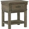 Ashley Furniture Nightstands Shamryn - Grayish Brown - One Drawer Night Stand