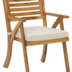 Ashley Furniture Vallerie - Brown - Chairs W/cush/table Set (3/cn) Outdoor Sets