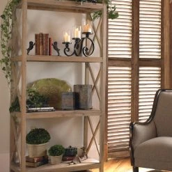 Uttermost Stratford Reclaimed Wood Etagere Bookcases