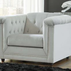 Signature Design By Ashley® Living Room Sets Josanna - Gray - 3 Pc. - Sofa, Loveseat, Chair