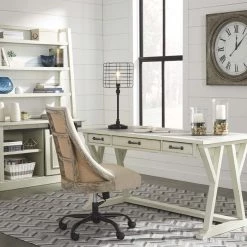 Ashley Furniture Office - Linen - Home Office Swivel Desk Chair