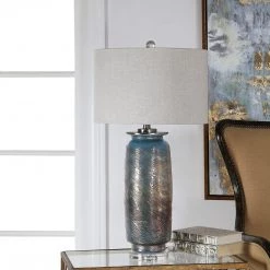 Accessories Uttermost Olesya Swirl Glass Table Lamp