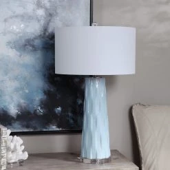 Accessories Uttermost Brienne Light Blue Table Lamp