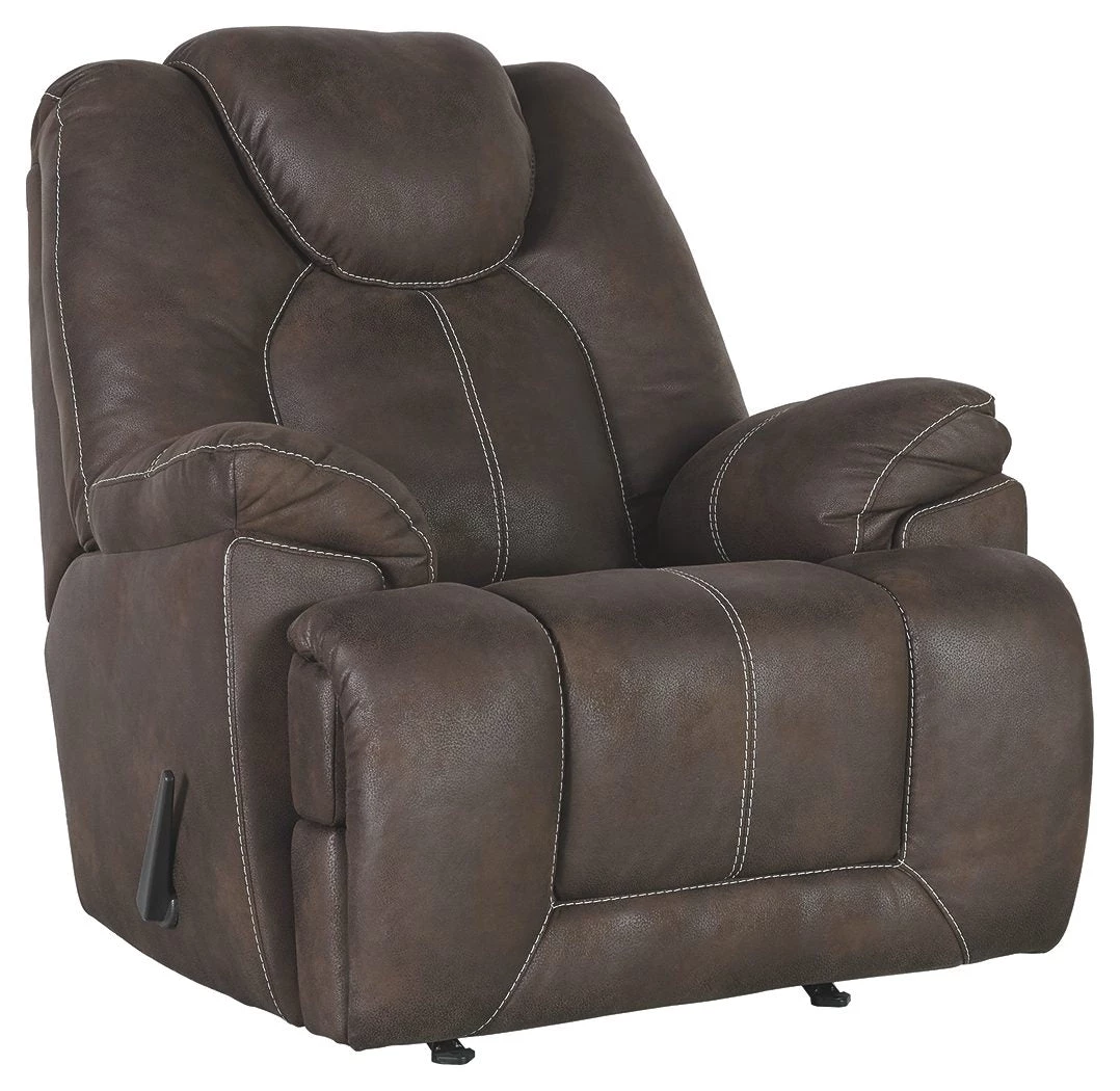 Ashley Furniture Warrior - Coffee - Rocker Recliner 3 Ashley Furniture Warrior - Coffee - Rocker Recliner