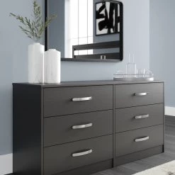 Ashley Furniture Finch - Black - Eight Drawer Dresser Dressers