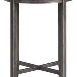 Ashley Furniture Shybourne - Gray/aged Bronze - Round End Table 10 Ashley Furniture Shybourne - Gray/aged Bronze - Round End Table