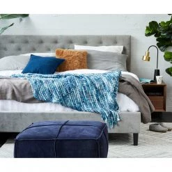 Moe's Home Collection Sasha Throw Ocean Blue