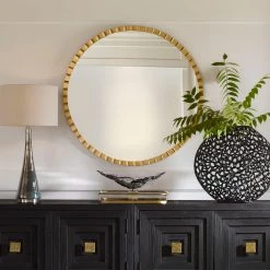 Uttermost Dandridge Gold Round Mirror Accessories