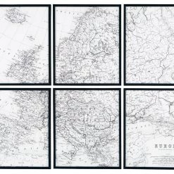 Ashley Furniture Avanworth - Black/white - Wall Art Set (6/cn) Accessories