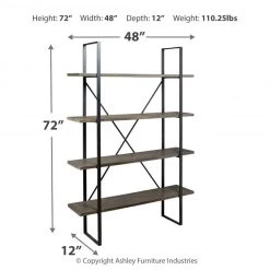Ashley Furniture Bookcases Gilesgrove - Black/gray - Bookcase