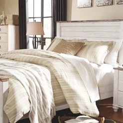 Signature Design By Ashley® Willowton - Attractive - Dresser, Mirror, Panel Bed Bedroom Sets 11 Signature Design By Ashley® Willowton - Attractive - Dresser, Mirror, Panel Bed Bedroom Sets