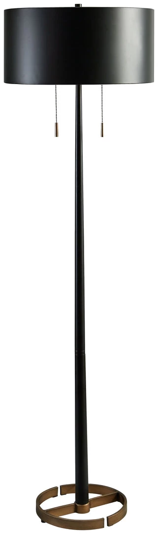Ashley Furniture Accessories Amadell - Black/gold Finish - Metal Floor Lamp (1/cn) 3 Ashley Furniture Accessories Amadell - Black/gold Finish - Metal Floor Lamp (1/cn)