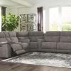 Signature Design By Ashley® Sectionals Next-gen Durapella - Slate - Power Sofa 3 Pc Sectional