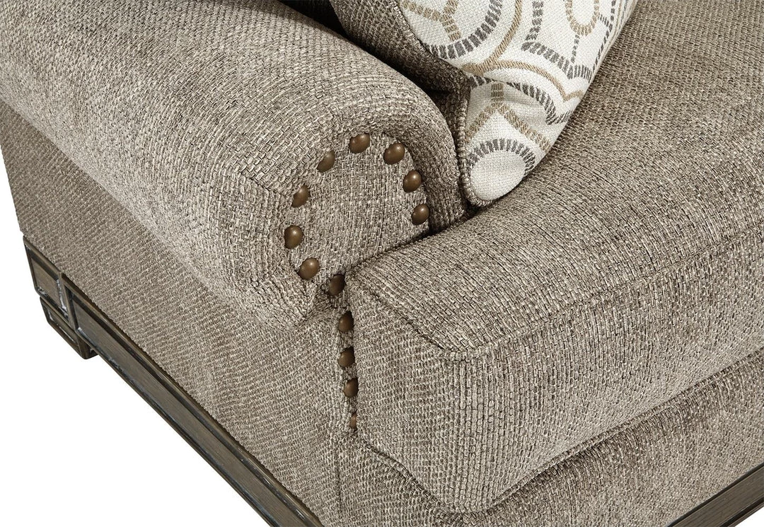 Signature Design By Ashley® Living Room Sets Einsgrove - Sandstone - 4 Pc. - Sofa, Loveseat, Chair And A Half, Ottoman 4 Signature Design By Ashley® Living Room Sets Einsgrove - Sandstone - 4 Pc. - Sofa, Loveseat, Chair And A Half, Ottoman