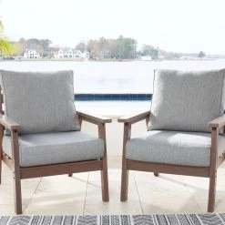 Signature Design By Ashley® Emmeline - Brown/beige - Lounge Chair W/cushion (2/cn) Chairs