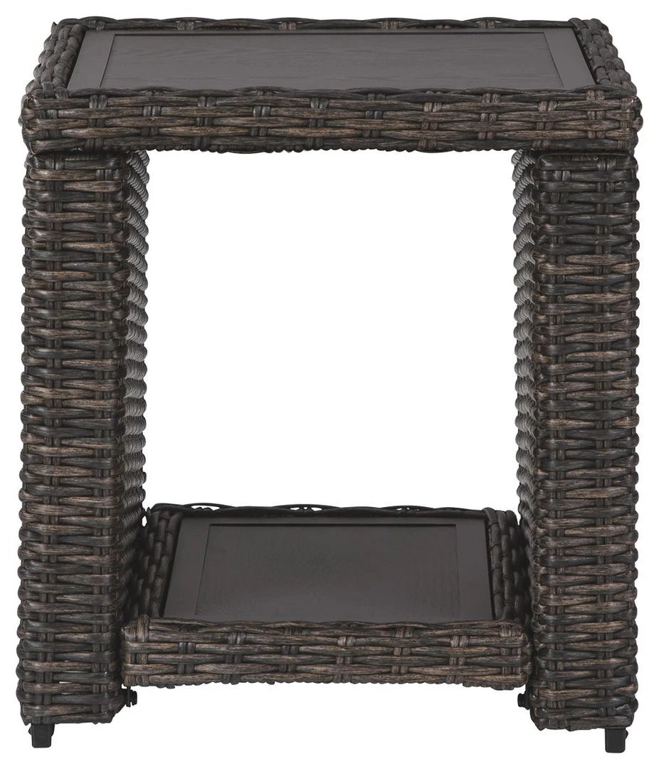Ashley Furniture Grasson - Brown - Square End Table Tables 4 Ashley Furniture Grasson - Brown - Square End Table Tables