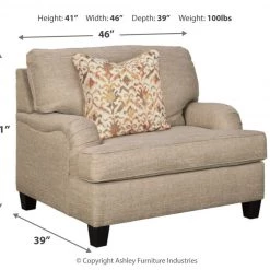 Ashley Furniture Chairs Almanza - Wheat - Chair And A Half