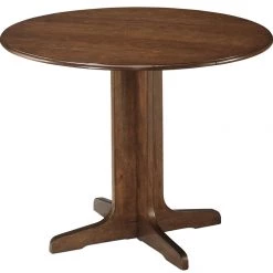 Ashley Furniture Tables Stuman - Light Brown - Round Drm Drop Leaf Table