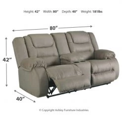 Signature Design By Ashley® McCade - Durable - Reclining Sofa & Loveseat Set Reclining Furniture