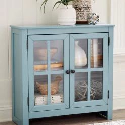 Ashley Furniture Nalinwood - Teal - Accent Cabinet