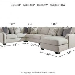 Benchcraft® Sectionals Dellara - Sectional With Chaise