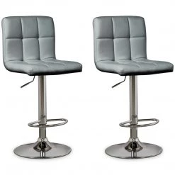 Ashley Furniture Bellatier - Gray - Tall Uph Swivel Barstool(2/cn) Stools