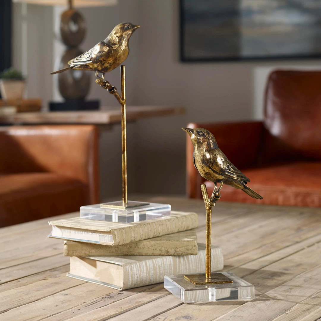 Uttermost Passerines Bird Sculptures S/2 6 Uttermost Passerines Bird Sculptures S/2