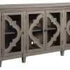 Ashley Furniture Fossil - Gray - Accent Cabinet Cabinets 2 Ashley Furniture Fossil - Gray - Accent Cabinet Cabinets