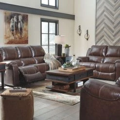 Signature Design By Ashley® Rackingburg - Power Reclining Sofa & Loveseat Set