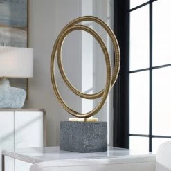 Uttermost Oja Gold Sculpture Table Decor