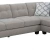 Emerald Home Ryder Sectional Chofa, Dove Gray
