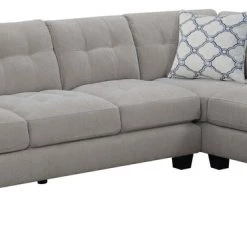 Emerald Home Ryder Sectional Chofa, Dove Gray