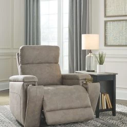 Ashley Furniture Rowlett - Fog - Pwr Recliner/adj Headrest