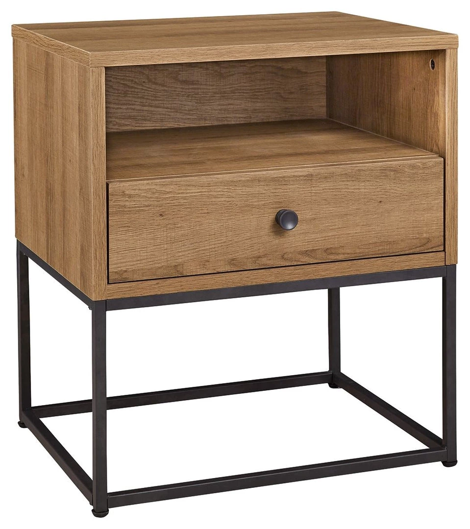 Signature Design By Ashley® Thadamere - Light Brown - One Drawer Night Stand 3 Signature Design By Ashley® Thadamere - Light Brown - One Drawer Night Stand