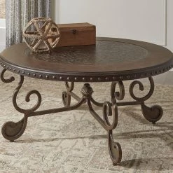 Ashley Furniture Tables Rafferty - Dark Brown - Round Cocktail Table 17 Ashley Furniture Tables Rafferty - Dark Brown - Round Cocktail Table