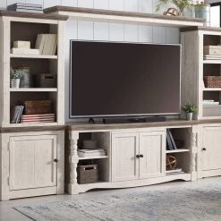 Signature Design By Ashley® Havalance - Two-tone - 4 Pc. - Entertainment Center - 67" Tv Stand