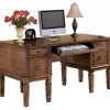 Ashley Furniture Hamlyn - Medium Brown - Home Office Storage Leg Desk Desks