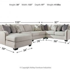 Benchcraft® Sectionals Dellara - Sectional With Chaise