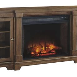 Ashley Furniture Flynnter - Medium Brown - Xl Tv Stand W/fireplace Option TV Stands