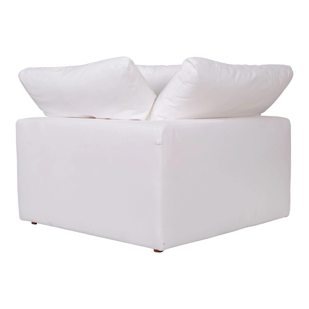 Moe's Home Collection Sectional Pieces Clay Corner Chair Livesmart Fabric White 4 Moe's Home Collection Sectional Pieces Clay Corner Chair Livesmart Fabric White