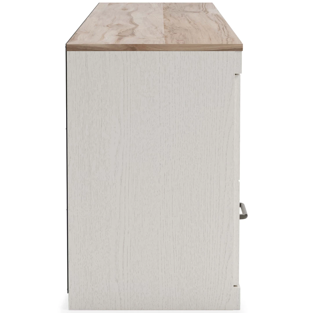 Ashley Furniture Vaibryn - White / Brown - Lg Tv Stand W/fireplace Option TV Stands 6 Ashley Furniture Vaibryn - White / Brown - Lg Tv Stand W/fireplace Option TV Stands