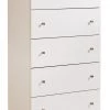 Ashley Furniture Chests Bostwick - White - Five Drawer Chest 1 Ashley Furniture Chests Bostwick - White - Five Drawer Chest
