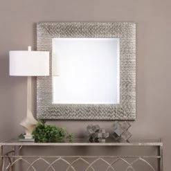 Accessories Uttermost Cressida Distressed Silver Square Mirror 7 Accessories Uttermost Cressida Distressed Silver Square Mirror