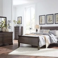 Signature Design By Ashley® Leewarden - Louis Phillippe Styling - Sleigh Beds