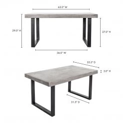 Moe's Home Collection Jedrik Outdoor Dining Table Small