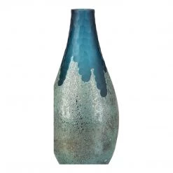 Moe's Home Collection Teardrop Vase Blue Table Decor