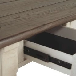Ashley Furniture Desks Bolanburg - Antique White / Brown - Home Office Desk