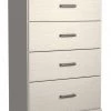 Ashley Furniture Chests Stelsie - White - Four Drawer Chest