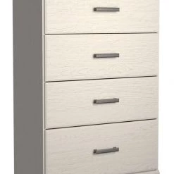 Ashley Furniture Chests Stelsie - White - Four Drawer Chest