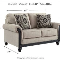 Ashley Furniture Benbrook - Ash - Loveseat Loveseats